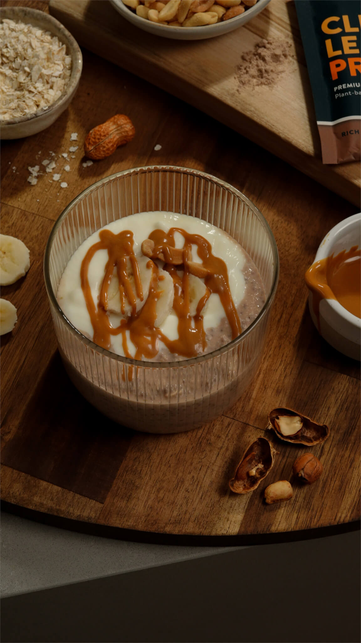 Choc Peanut Butter Overnight Oats - Nuzest USA