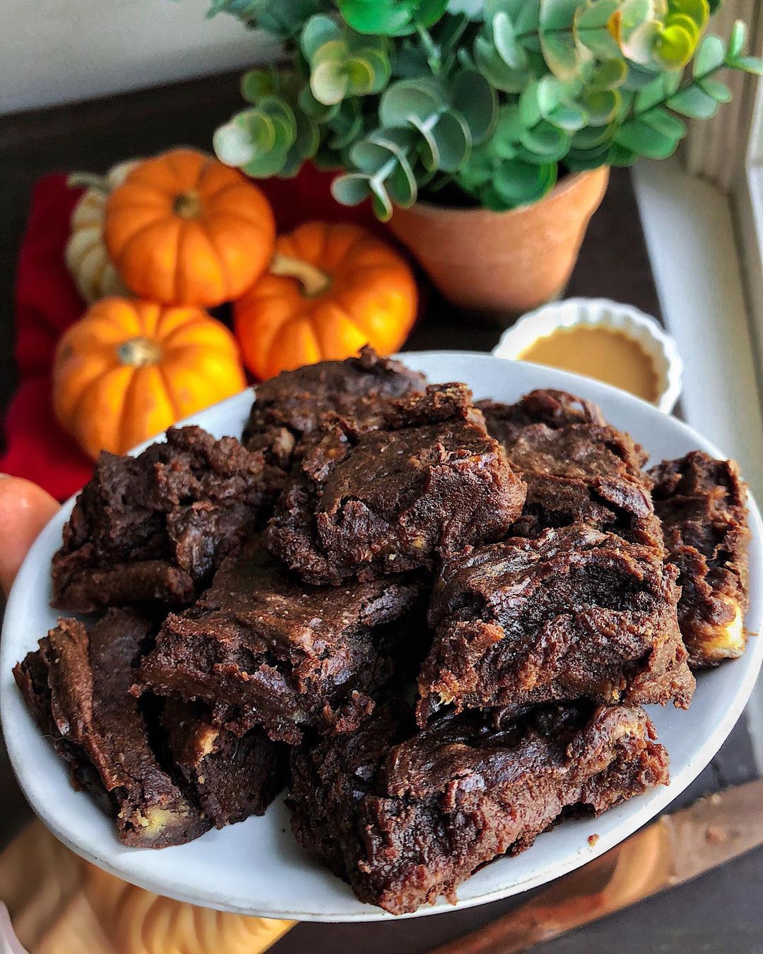 6-INGREDIENT PUMPKIN BROWNIE BITES
