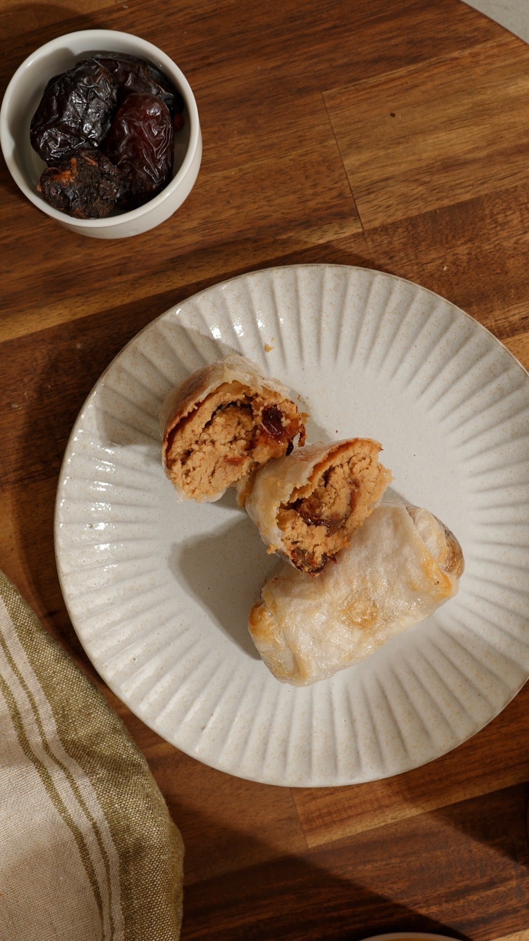 Crispy Sticky Date Rolls - Nuzest USA