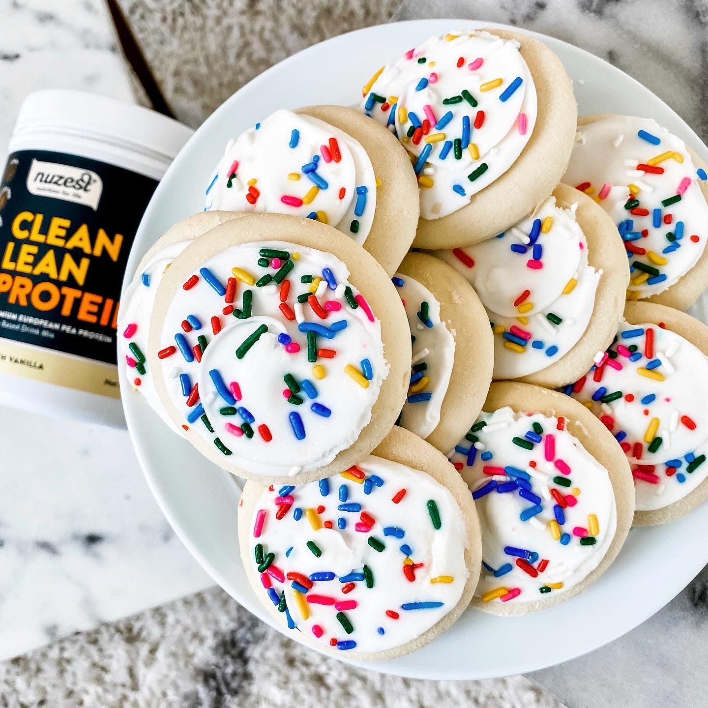 FROSTED VEGAN SUGAR COOKIES