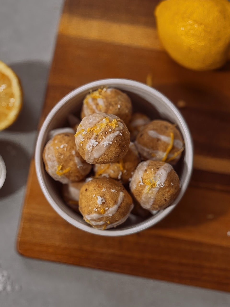 Lemon Coconut Protein Balls