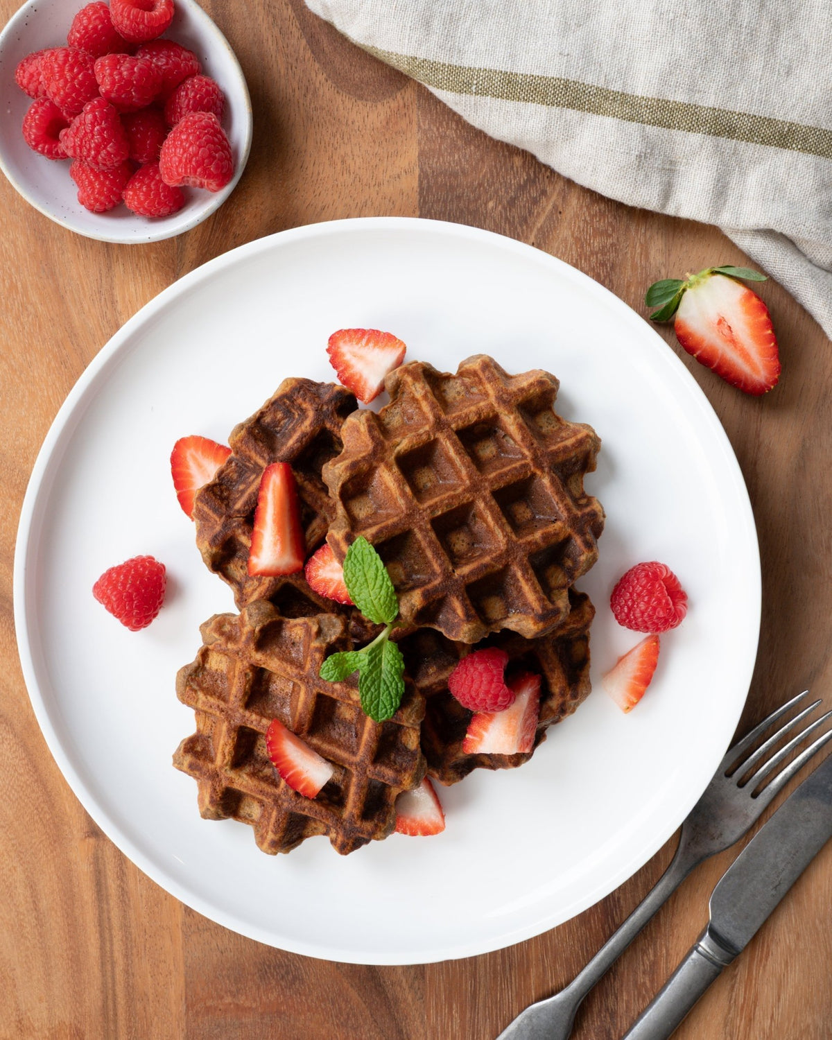 Sweet Potato Brownie Waffles - Nuzest USA