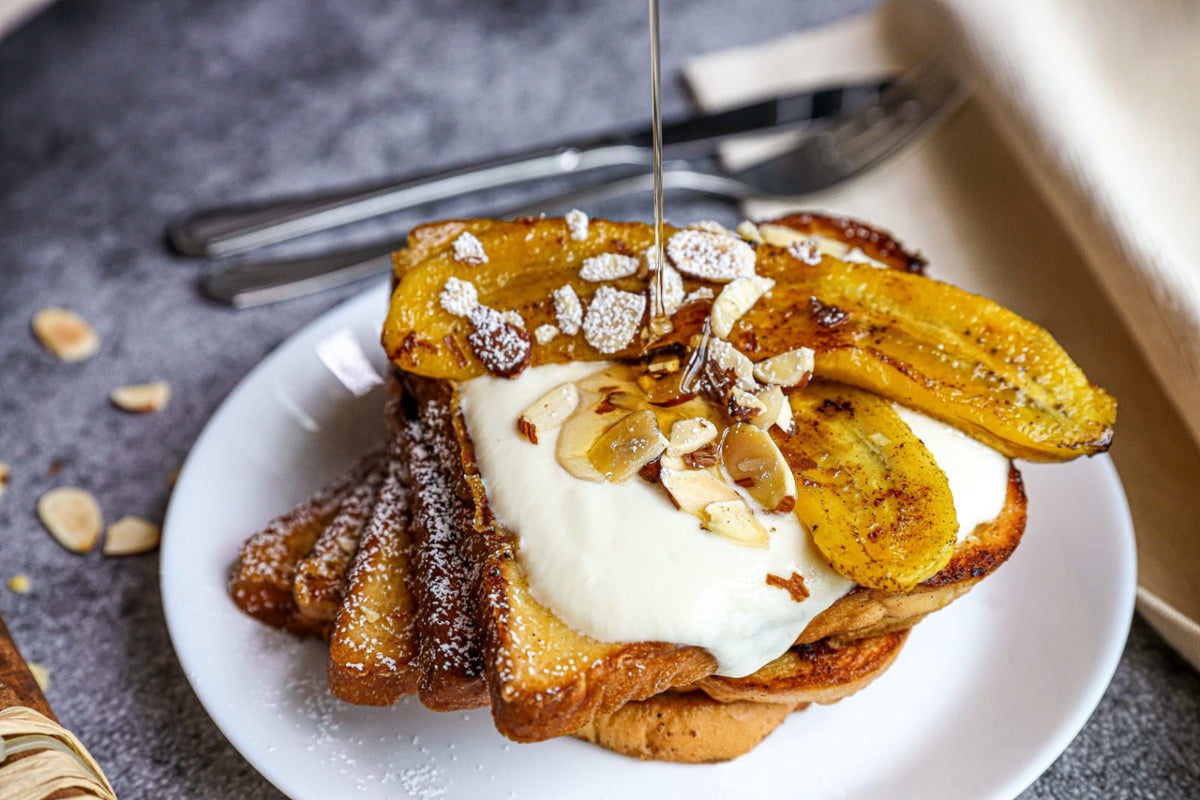 Vegan Banana Bread French Toast