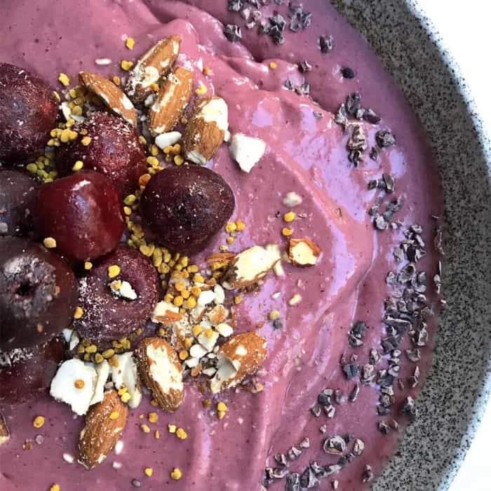 Cherry Cheer Protein Smoothie Bowl Recipe