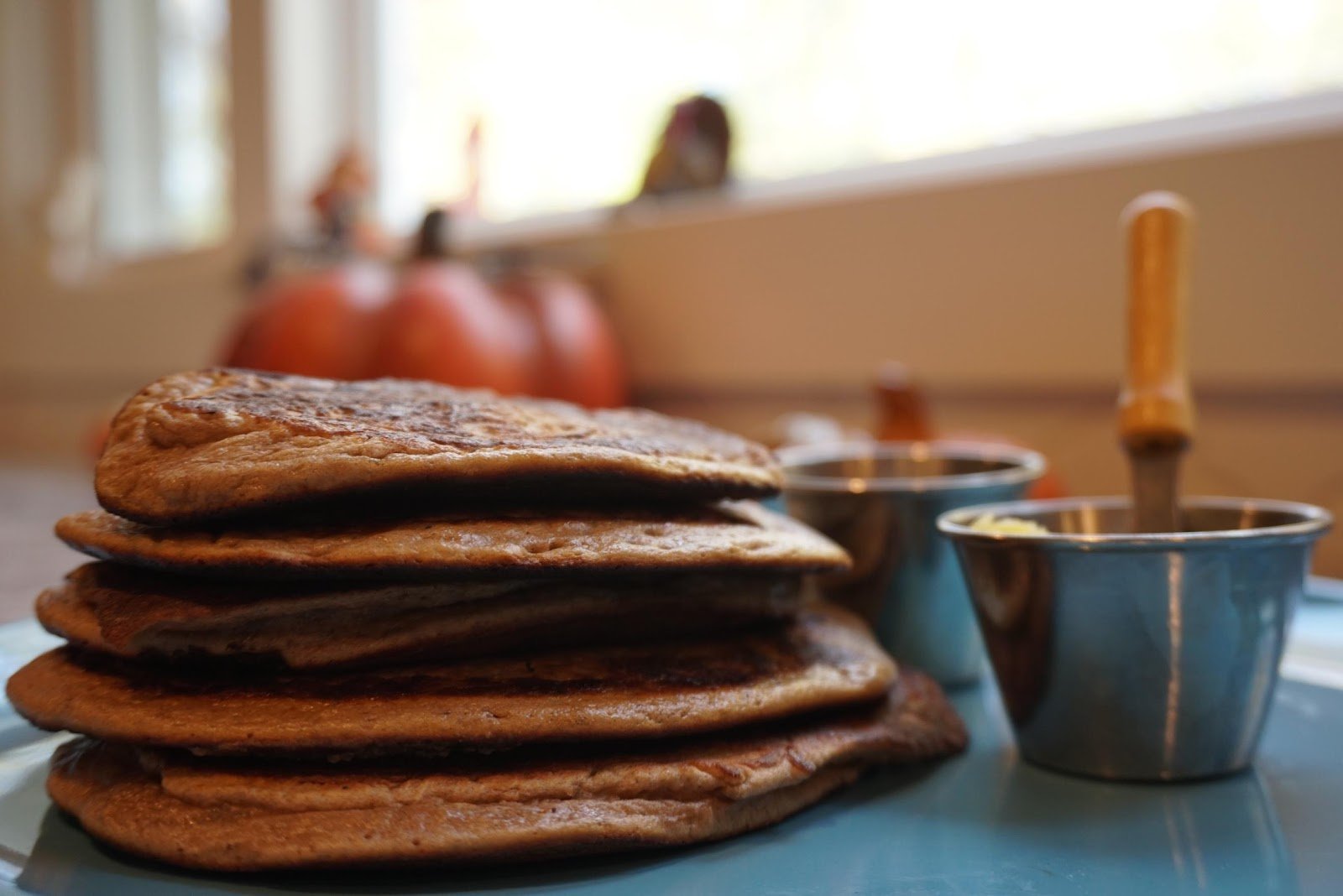 Chocolate Banana Paleo Protein Pancakes