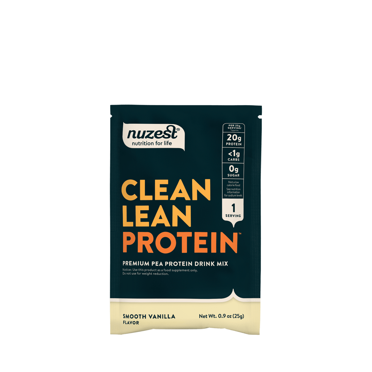 Nuzest - Clean Lean Protein Sachets - Smooth Vanilla Single Serving 1