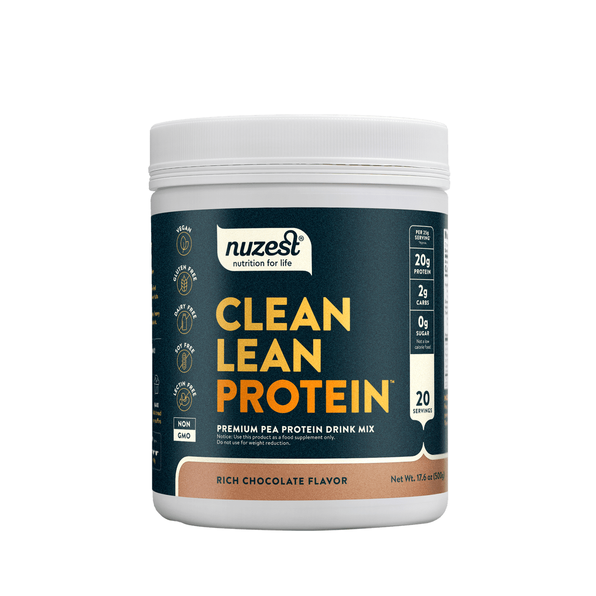 Nuzest - Clean Lean Protein - LGC screened - 20 Servings Rich Chocolate 1