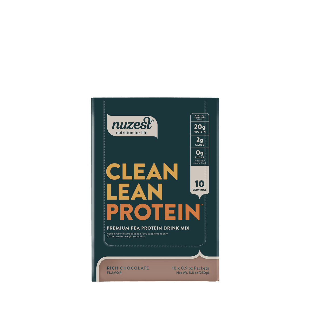 Nuzest - Clean Lean Protein Sachets - Rich Chocolate 10 Count 11