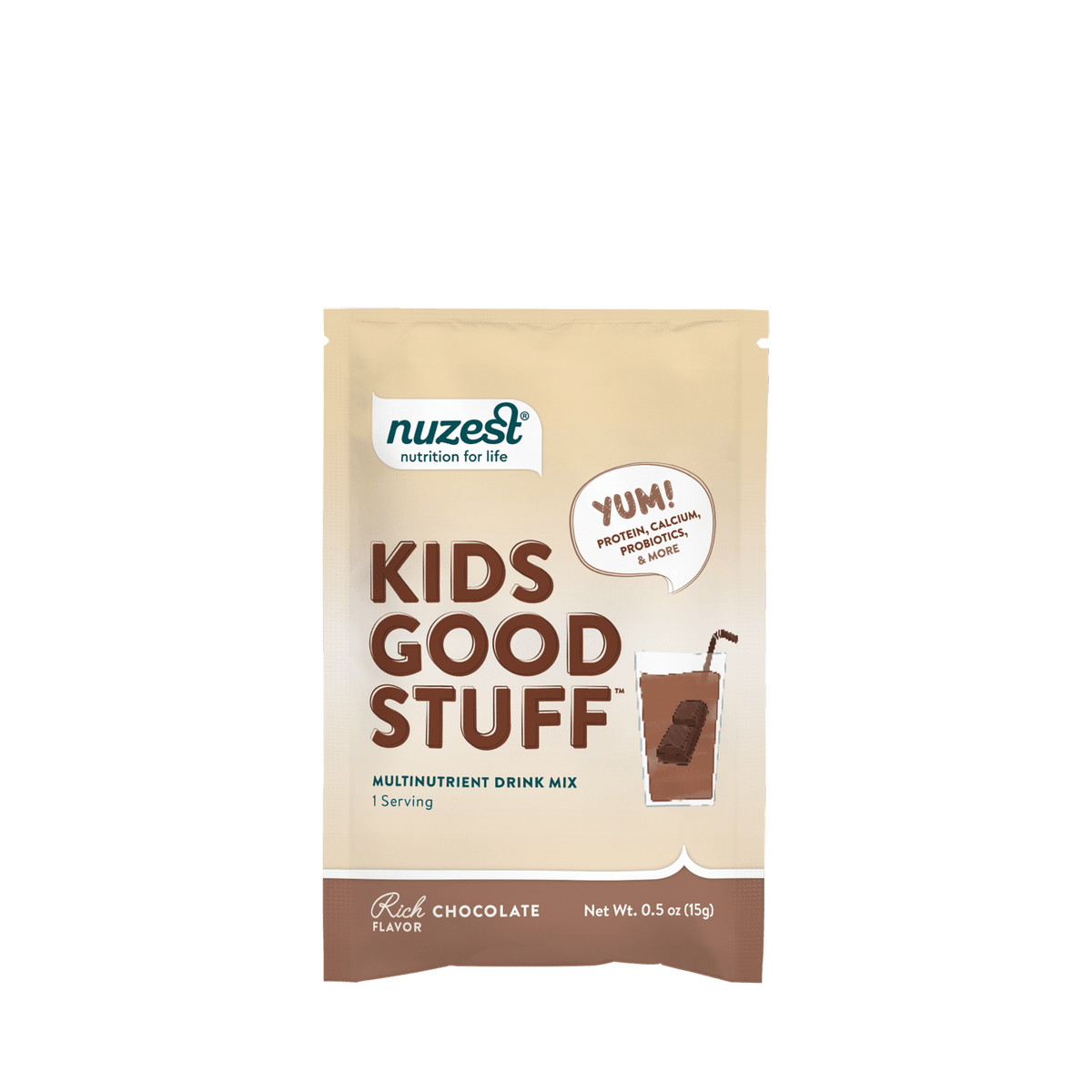 Nuzest - Kids Good Stuff Sachets - Rich Chocolate Single Serving 1