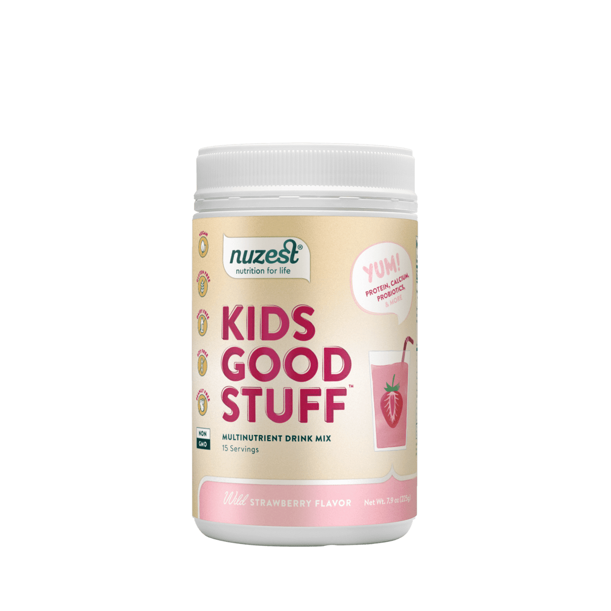 Nuzest - Kids Good Stuff - Wild Strawberry 15 Servings 6