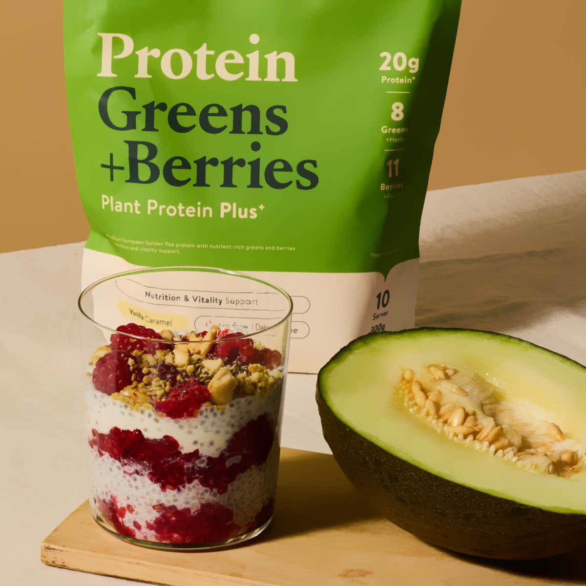 Nuzest - Protein Greens + Berries - Cocoa 300g (10 servings) 2