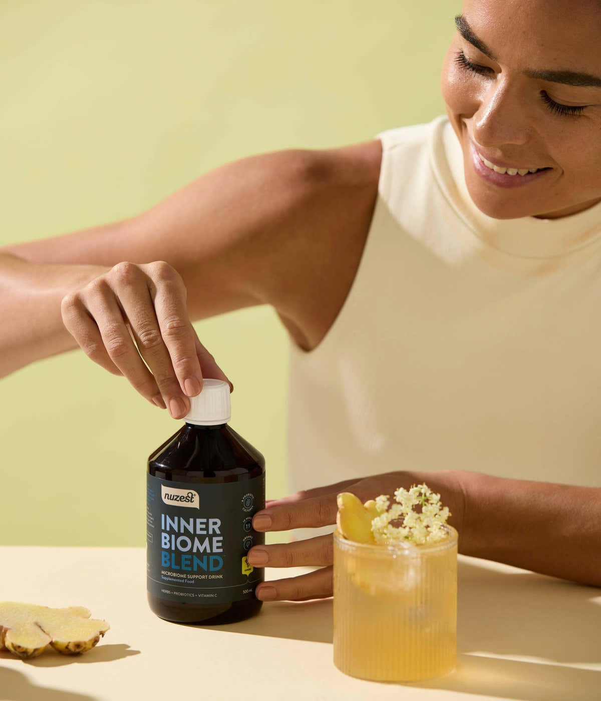 Nuzest - Inner Biome Blend - Ginger 500ml (20 Servings) 2